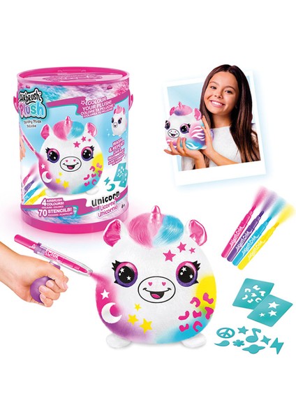 Airbrush Plush Neon Boyanıp Yıkanabilen Peluş Unicorn modelleri