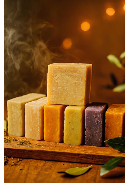 Doğadan Gelen 7’li Sabun Seti • Kese Hediyeli (%100 Doğal) fiyatları