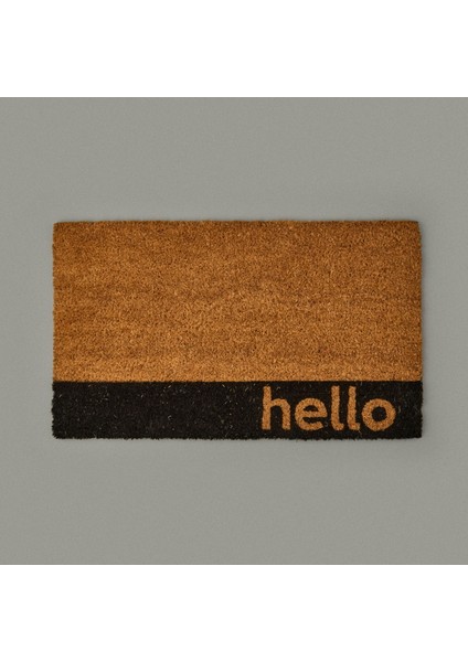 Home Bordürlü Hello Kapı Önü Paspası - Bej - 35X60 cm fiyatları