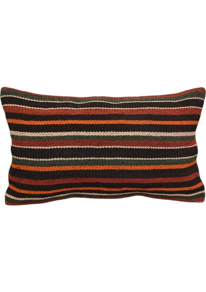 El Dokuma Lumbar Kilim Kırlent Yastık Kılıfı 0279 - Yeni - Çok Renkli