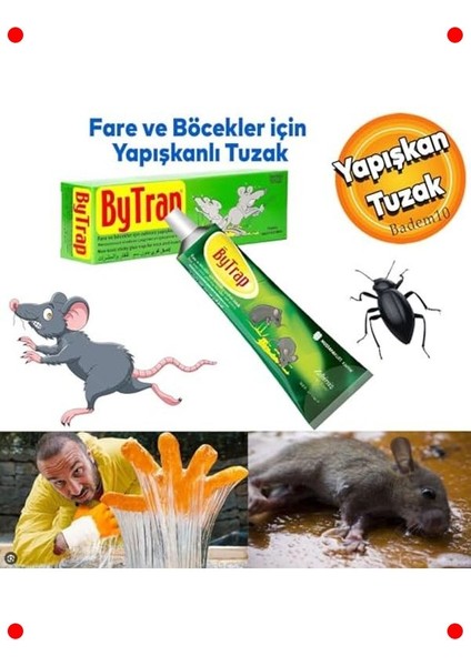 Zehirsiz Fare & Böcek Yapışkan Tuzağı Tüpü - 75 ml indirimleri