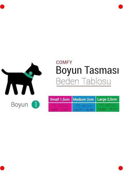 Yumuşak Dokulu Köpek Boyun Tasması M (35-40CM) modelleri