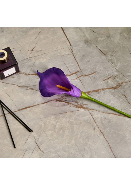 Deco Yapay Zambak Çiçeği - Mor - 60 cm