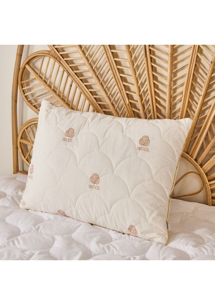 Soft Yün Yastık - Beyaz - 50X70 cm