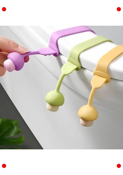 2 Adet Klozet Kapağı Hijyen Aparatı – Mantar Tasarım