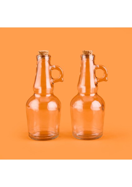 Mantar Kapaklı 2'li Yağlık Seti - Şeffaf - 250 ml fiyatları
