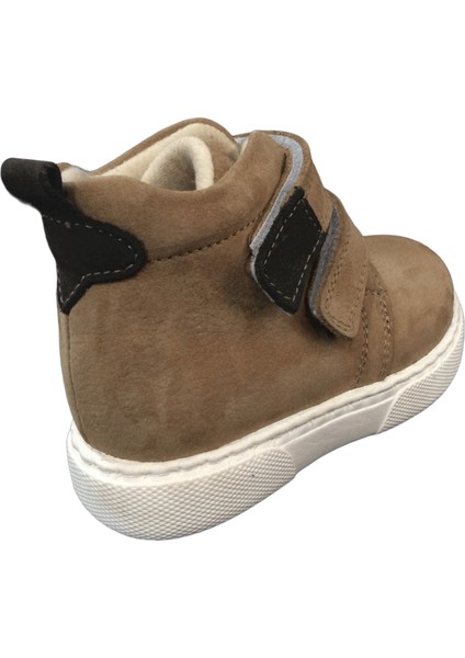 1001 Ridente A.taba Süet Bebe Erkek Çocuk Bot % 100 Deri Cırtlı fırsatları