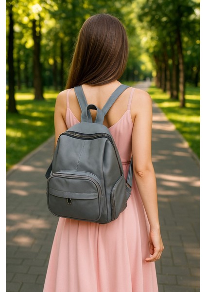 Donna Model Sırt Çantası-Yıkama Suni Deri
