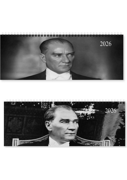2026 Masa Takvimi 2 Adet Atatürk