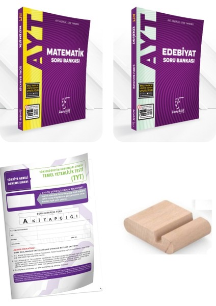 Ayt Edebiyat Soru Bankası + Ayt Matematik Soru Bankası Ayt 2026+TELEFON Tutucu +Deneme