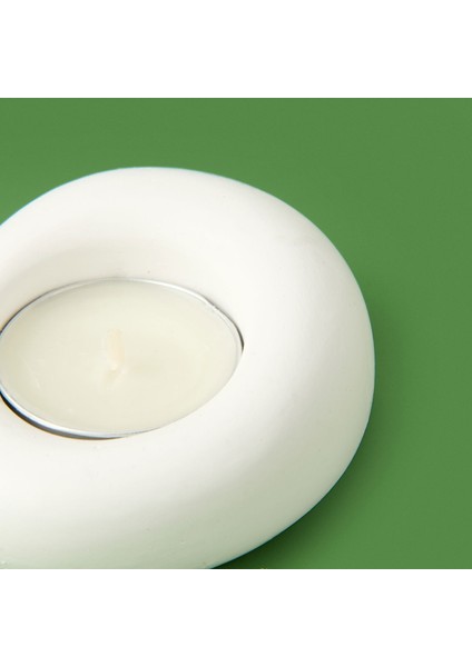 Deco Taş Mumluk - Beyaz - 5 cm modelleri