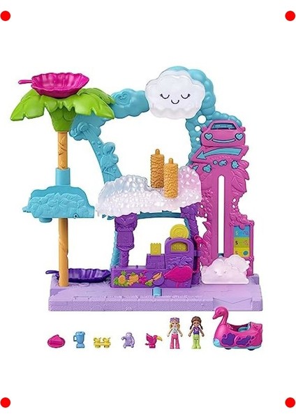 Küçük Dünyalar: Flamingo Araba Su Macerası Seti