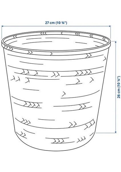 Klynnon Bambu Saksı Bambu 24 cm fiyatları