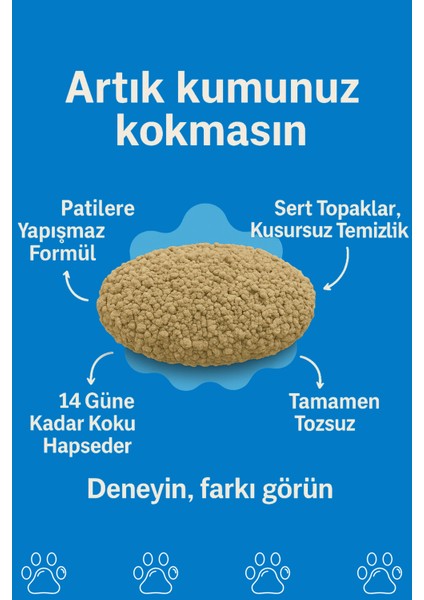 Tozsuz Naturel Kedi Kumu Premium Koku Hapseden Topaklanan Çok Katmanlı Kedi Kumu 10LT fiyatları