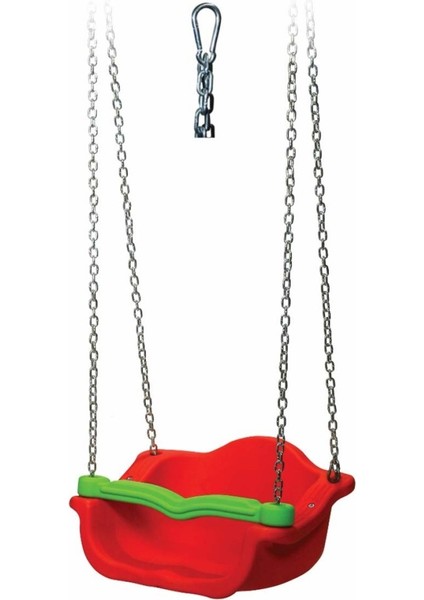 King Kids Zincirli Salıncak Kırmızı