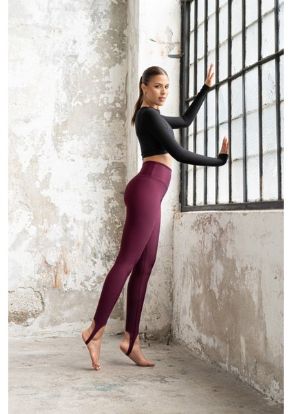 Topukdan Geçmeli Spor Tayt Fitness Ekstra Yüksek Bel fırsatları