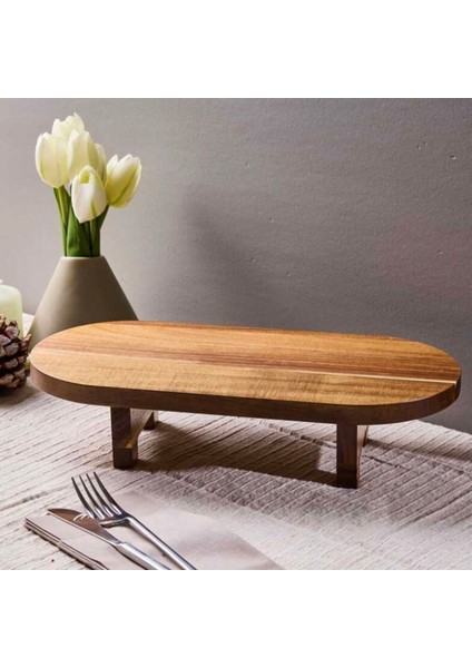 Morry Akasya Sunumluk - Kahverengi - 39X17 cm fiyatları