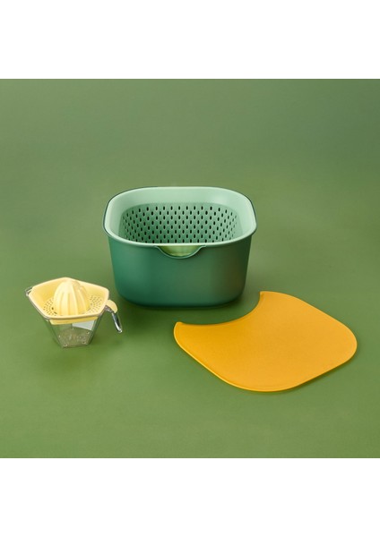 Tasty 5 Parça Çok Amaçlı Karıştırma Kabı - Yeşil