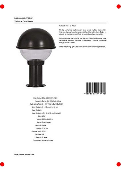 Şık Bahçe Aydınlatması, Dış Mekan indirimleri