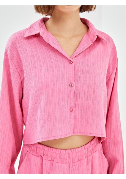 Yeni Sezon Dokulu Kadın Gömlek modelleri