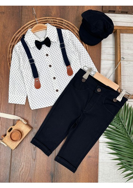 Kids Papyonlu Siyah Askılı Erkek Bebek 2 Li Takım fiyatları