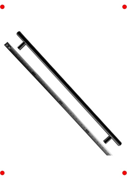 Mat Siyah Metal Dolap ve Çekmece Kulbu (2 Adet) modelleri