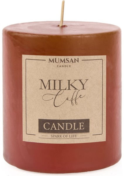 Otantik Baton Mum - Sütlü Kahverengi - 7x7 cm fiyatları