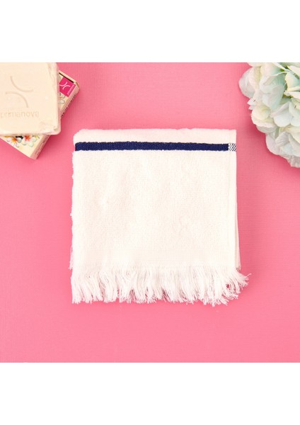 Soft Bordura El Havlusu - Ekru - 30X50 cm