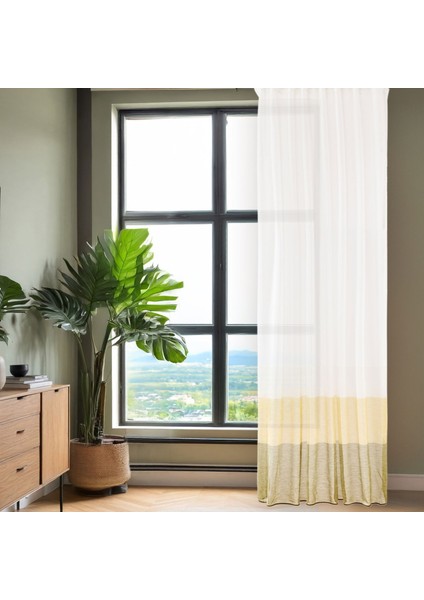 Soft Bej Yoğunluklu Fon Perde - Renkli / Bej - 140X270 cm