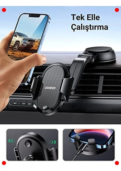 Vantuzlu Üniversal Araç Telefon Tutucu fırsatları