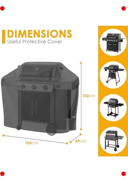 Su Geçirmez Dış Mekan Mangal Koruma Örtüsü fiyatları
