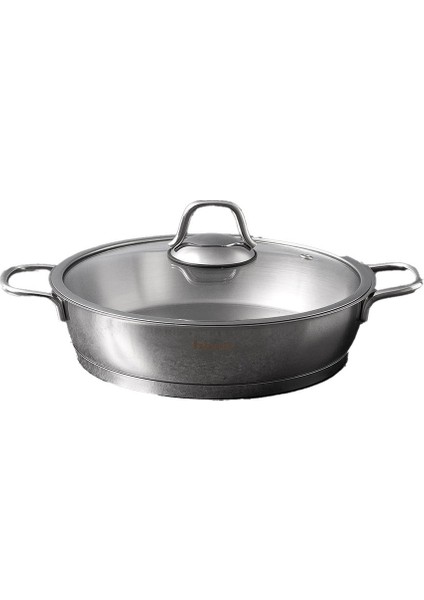 Teos Çelik Basık Tencere - Inox - 24 cm fiyatları