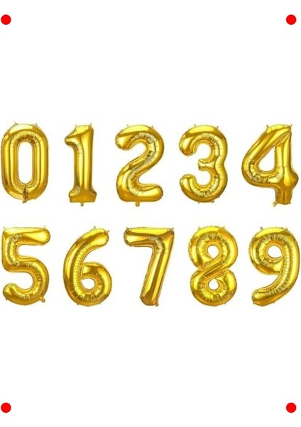 Gold Renk 6 Rakam Folyo Parti Balonu 102 cm fiyatları