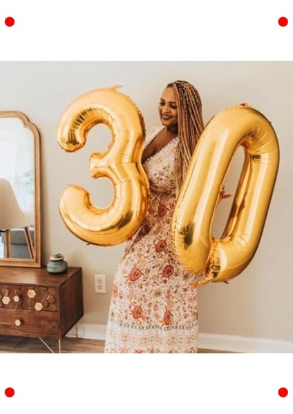Gold Renk 6 Rakam Folyo Parti Balonu 102 cm fırsatları