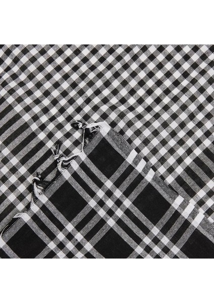 Soft Ekoseli Piknik Örtüsü - Siyah - 165X165 cm modelleri