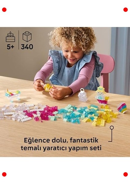 Şeffaf Kutulu Yaratıcı Yapım Seti - 340 Parça modelleri