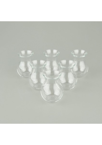Borosilikat Cam Düz 6'lı Çay Bardağı - Şeffaf fiyatları