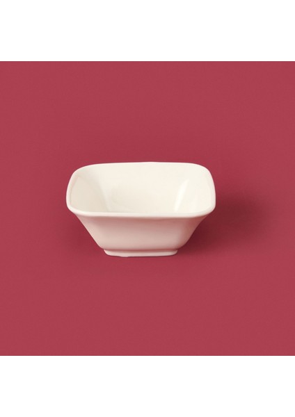 Oval Kare Sosluk - Beyaz - 7 cm