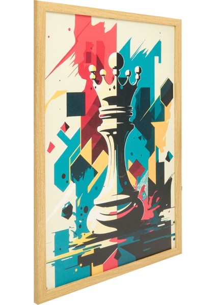 Deco Şah Pano Tablo - Renkli - 40X60 cm modelleri