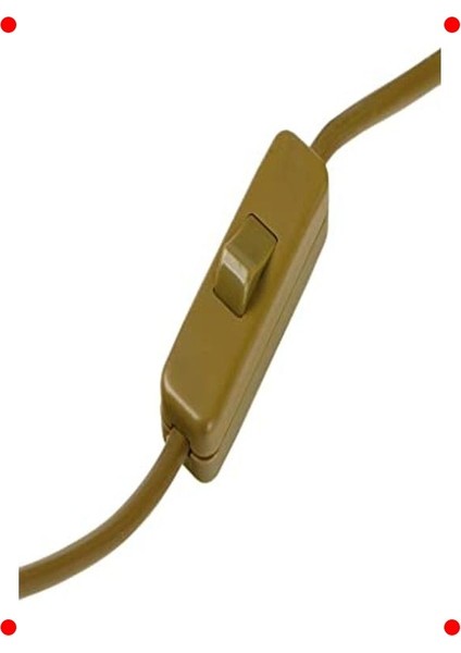 Fişli Abajur Kablosu, Altın Yeşil 2 Metre fiyatları