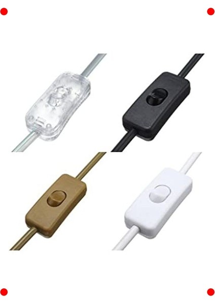 Fişli Abajur Kablosu, Altın Yeşil 2 Metre modelleri