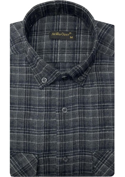 Kışlık Kaşmir Erkek Gömlek - 7463