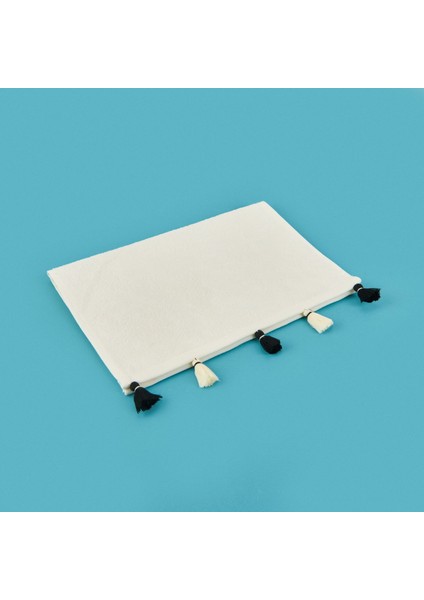 Soft Thea Püsküllü El Havlusu - Beyaz - 30X40 cm fiyatları