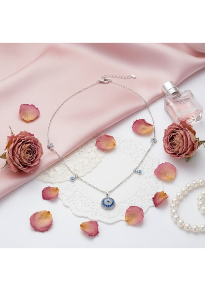 316L Paslanmaz Çelik Kadın Nazar Boncuklu Kolye | Yusso fiyatları