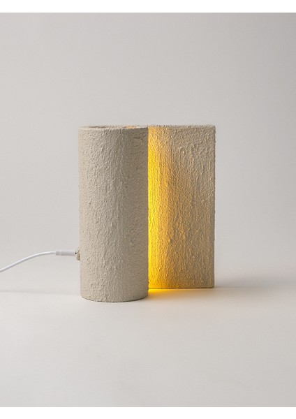 Ona Alçı Dokulu Dokunmatik LED Masa Lambası (16 x 20,5 Cm)