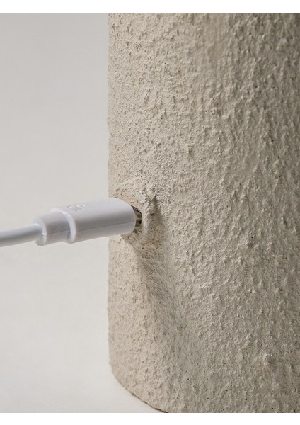 Ona Alçı Dokulu Dokunmatik LED Masa Lambası (16 x 20,5 Cm)