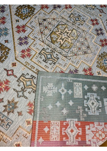 Desenli Jakarlı Örtü masa,sehpa örtüsü modelleri