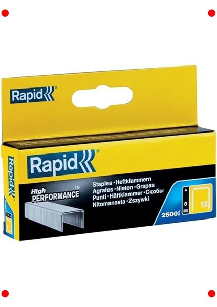 Ince Tel Zımba Telleri Tip 13, 8mm - 2500 Adet