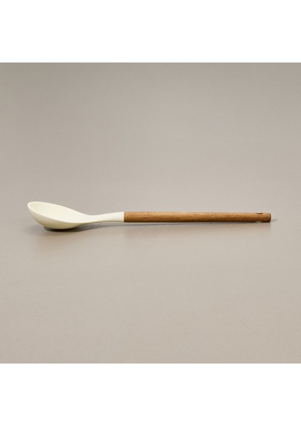 Akasya Saplı Silikon Servis Kaşığı - Kahverengi / Krem modelleri