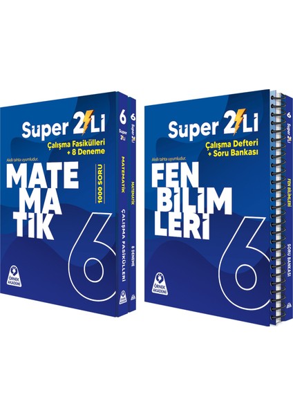Örnek Akademi 6. Sınıf Matematik ve Fen Bilimleri Süper Ikili Seti 2 Kitap